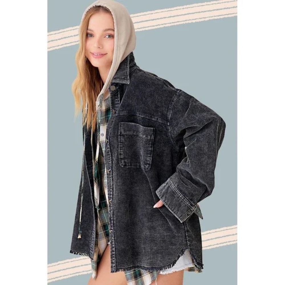 La Mier Black Jacket Oversized Fit Size M